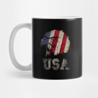 Usa Flag Bald eagle liberty 4th july shirt Mug